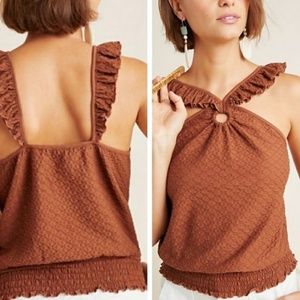 NWT Anthropologie Marisol Ruffle Halter